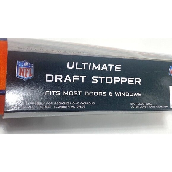 NFL Denver Broncos Door Draft Stopper for Doors and Windows Brand New - Picture 8 of 9